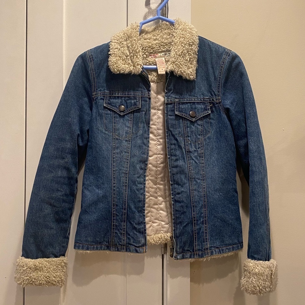 Abercrombie Denim Sherpa Jacket